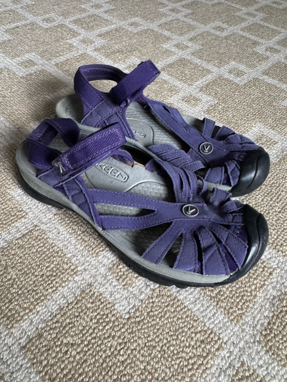 KEEN Rose Sport Sandals Waterproof Comfort Hiking Shoes Outdoor Trail Purple 6 - Picture 12 of 12